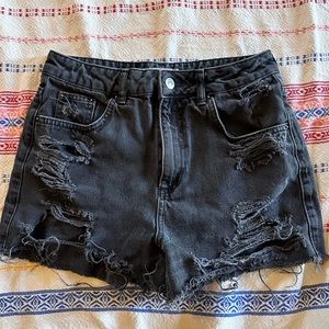 TopShop Mom Ripped Mom Shorts